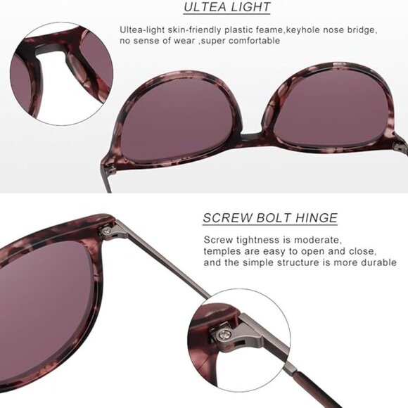 Retro sunglasses womens 2024 trendy round classic glasses main image 6